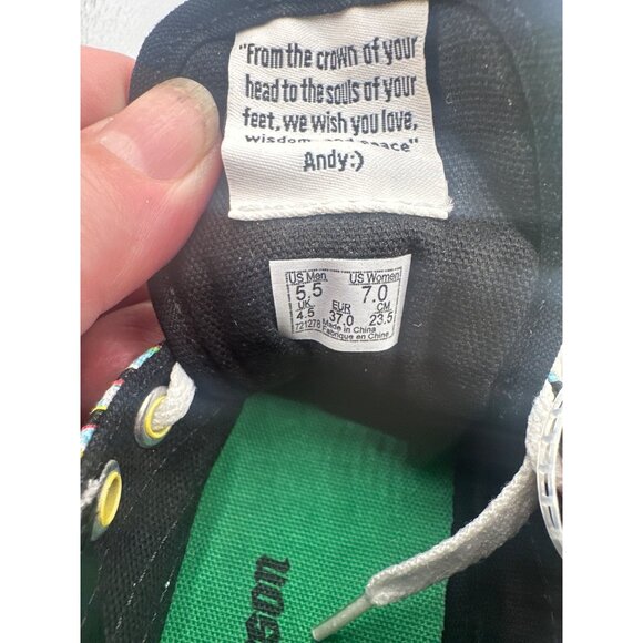 Vans Anderson .Paak Multicolor Stripe Lace-Up Sneakers Mens 5.5 / Womens 7 - Picture 4 of 8